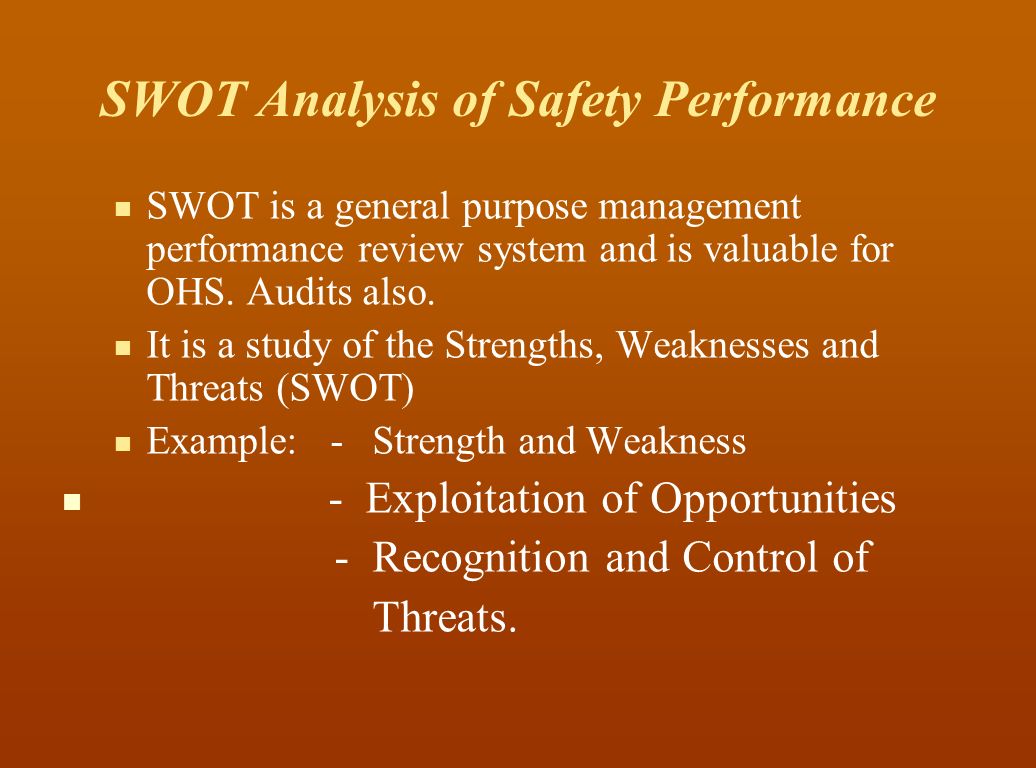 Swot management and greatest strength
